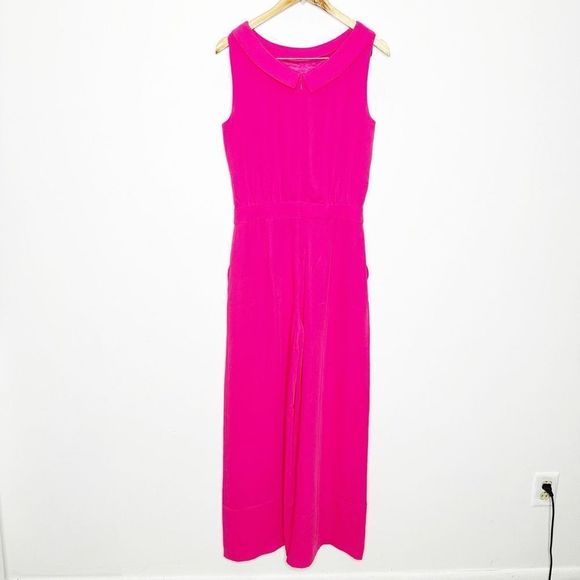 BODEN Clarissa wide leg Jumpsuit Tutti Fruity Pink womens size 6 NWT - Picture 7 of 8